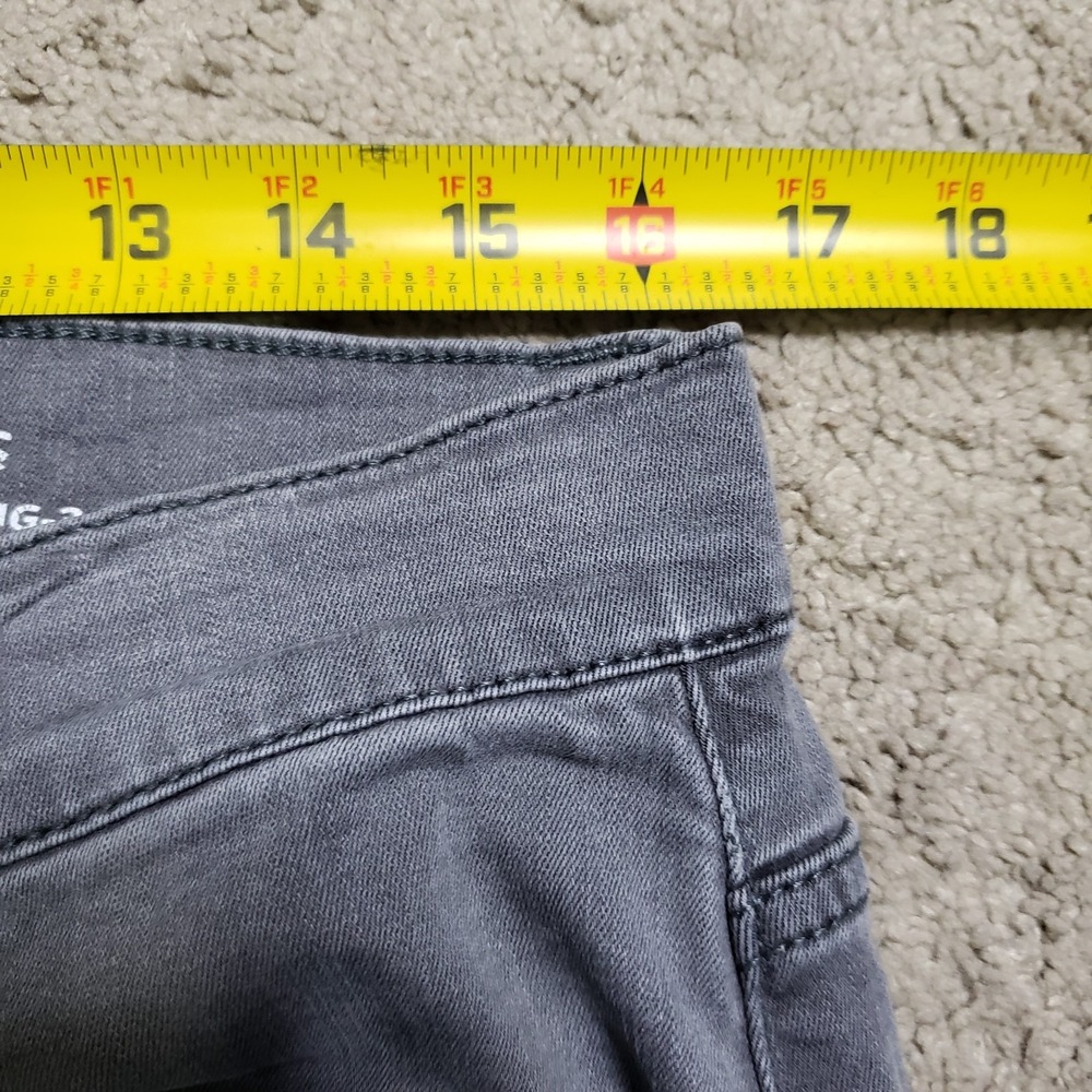 Mugsy Jeans Mens 34x32 (FITS 33x31) Gray Denim Beans Casual Straight Stretch - Picture 7 of 10